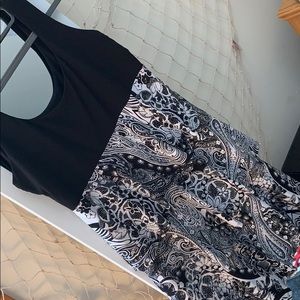 Sandra Darren Ruffle Bottom Dress